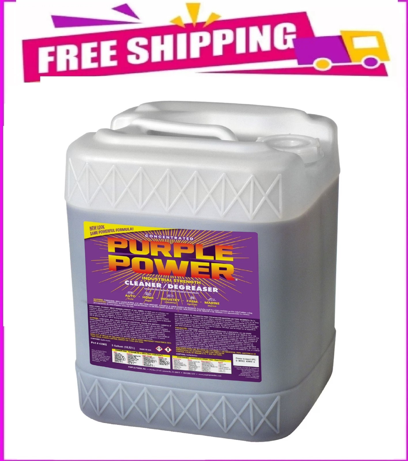 Purple Power Industrial Strength Cleaner and Degreaser, 5 Gallon