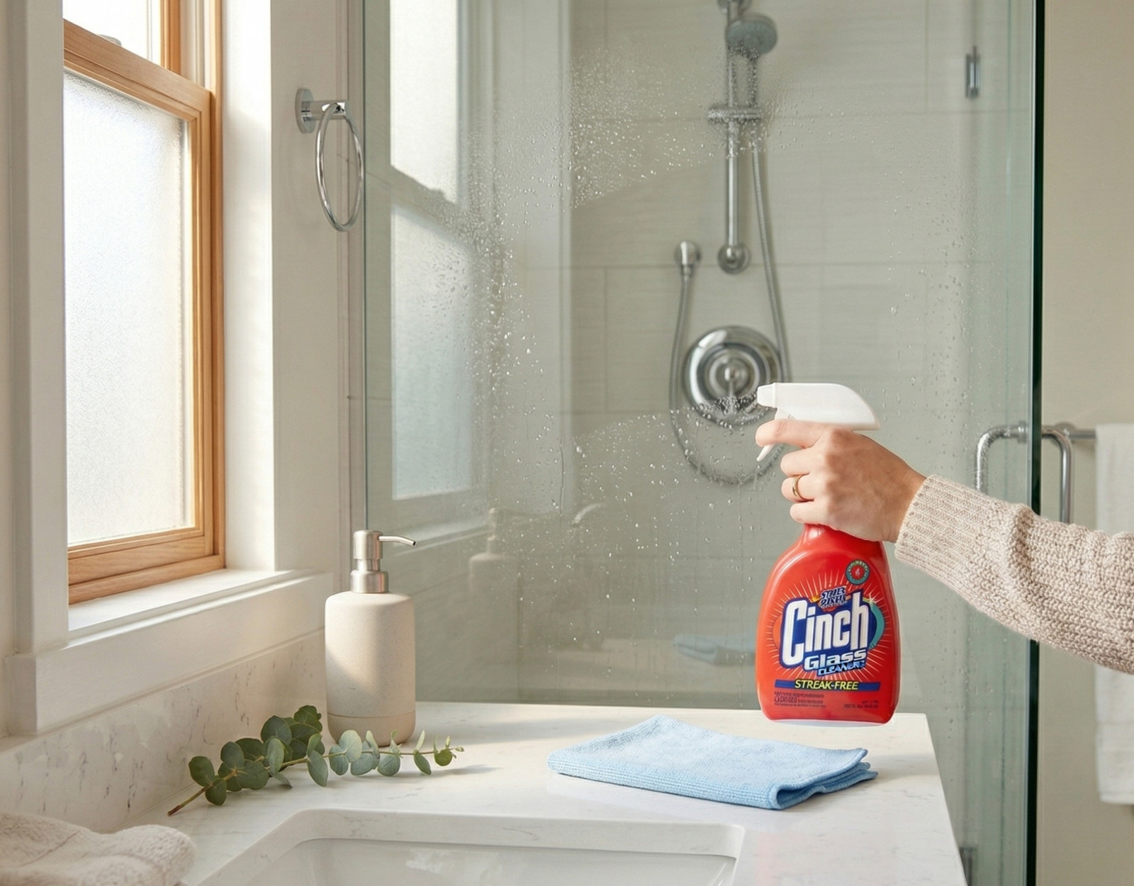 Spic and Span Cinch Glass Cleaner 32 oz Streak 2 Pack