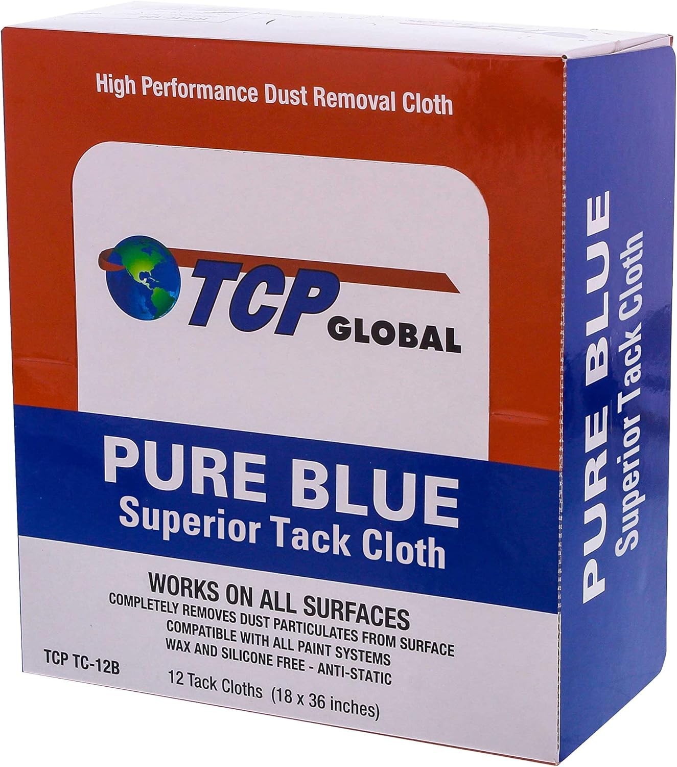 12 Pack Tack Cloth for Automotive & Wood Finishing