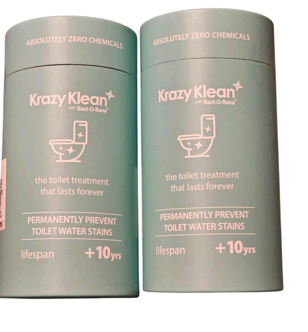 2 Krazy KLEAN Toilet Cleaner WITH Bact-O-Bane Lifespan 10 Years New And Sealed