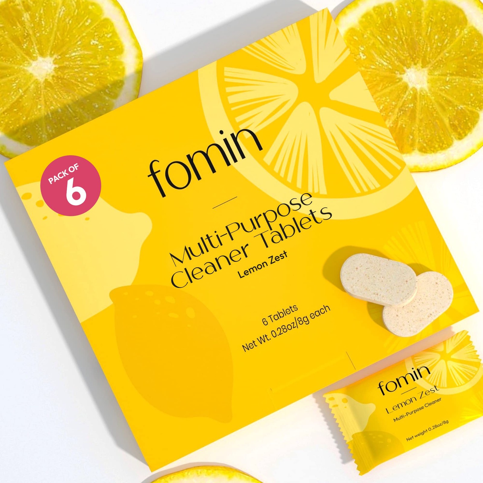 All Purpose Cleaner Refill Tablets 6 Pack Lemon Zest Household Kitchen Eco Frien