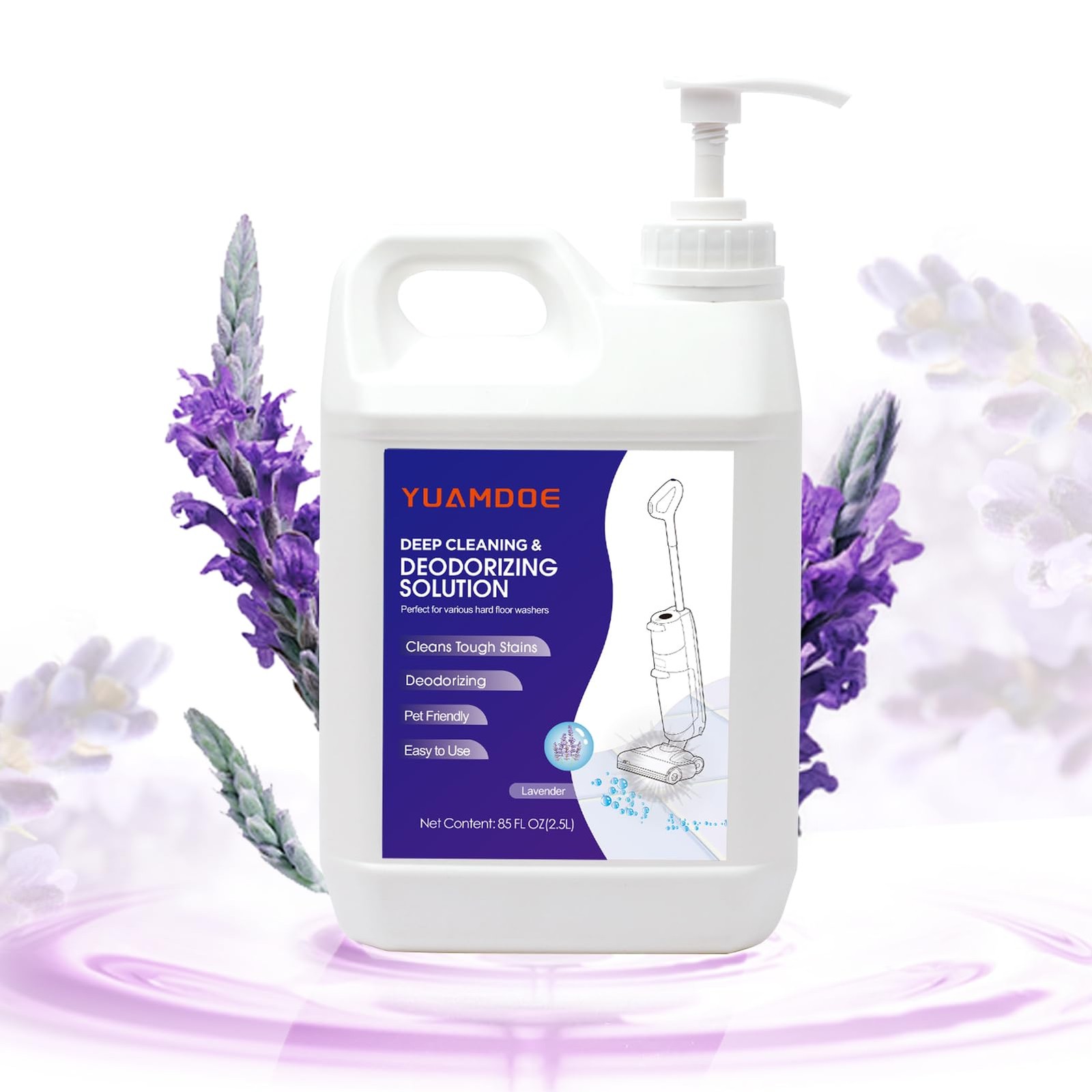 Deep Cleaning & Deodorizing Solution, 85FL OZ/2.5L, Designed for Tineco, with…