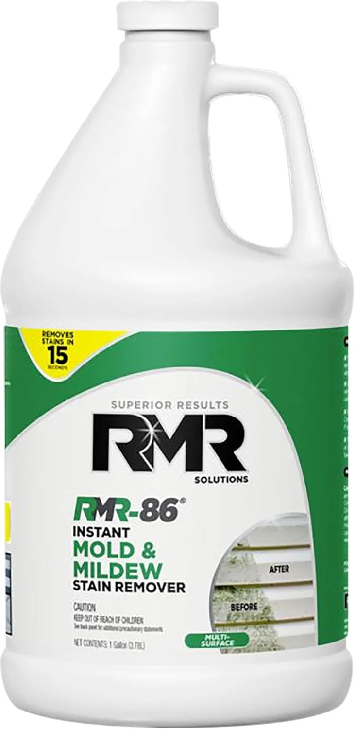 RMR-86 Instant Mold and Mildew Stain Remover Spray – Scrub Free Formula, 1 Gallo
