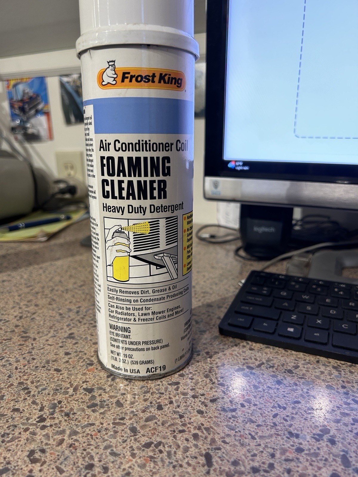 Frost King AC Foam Cleaner ACF19 Lemon Air Conditioner Coil 19 oz. Genuine