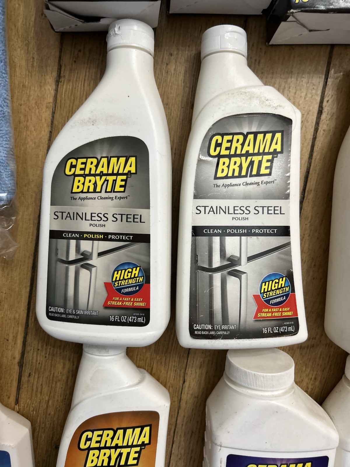 NEW Lot Of 22 Cerama Bryte Cleaning Supplies Stainless Steel Dishwasher Sink