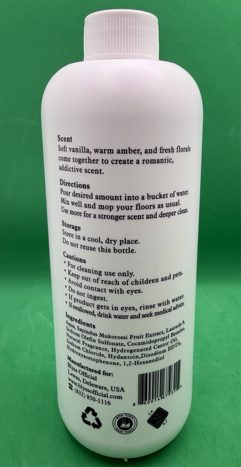 blyss MOP SOAP Fragrance Scent HEARTBREAKER 16.9 Fl Oz. EXP: 01/2029
