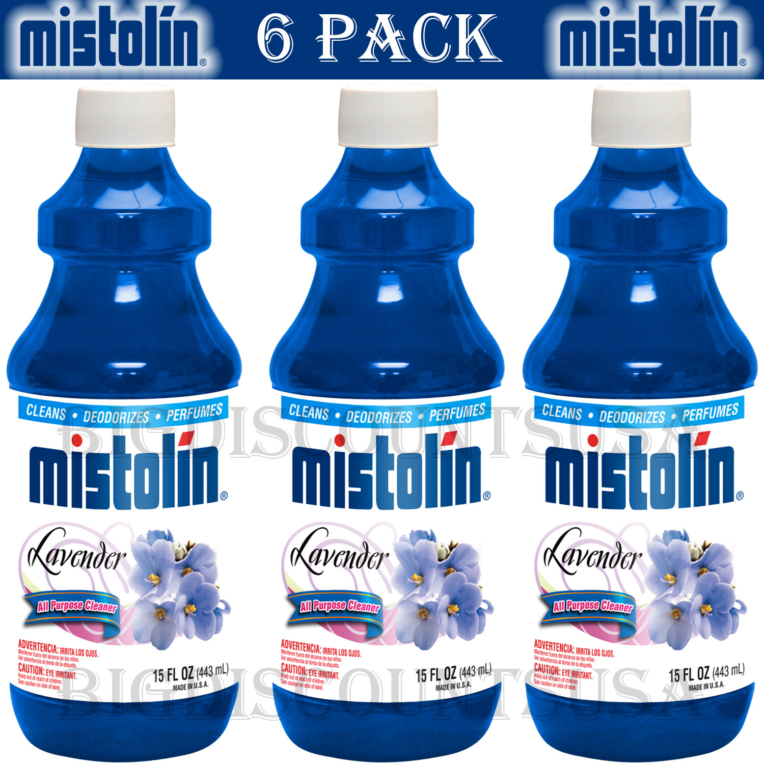 Mistolin All Purpose Cleaning Solution Lavender 15 fl oz (6 PACK)