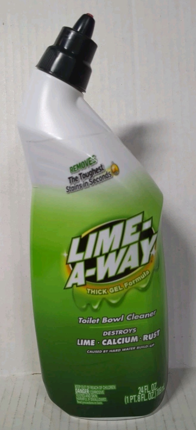 Lime-A-Way Thick Gel Toilet Bowl Cleaner 24 Oz Calcium Rust Discontinued New