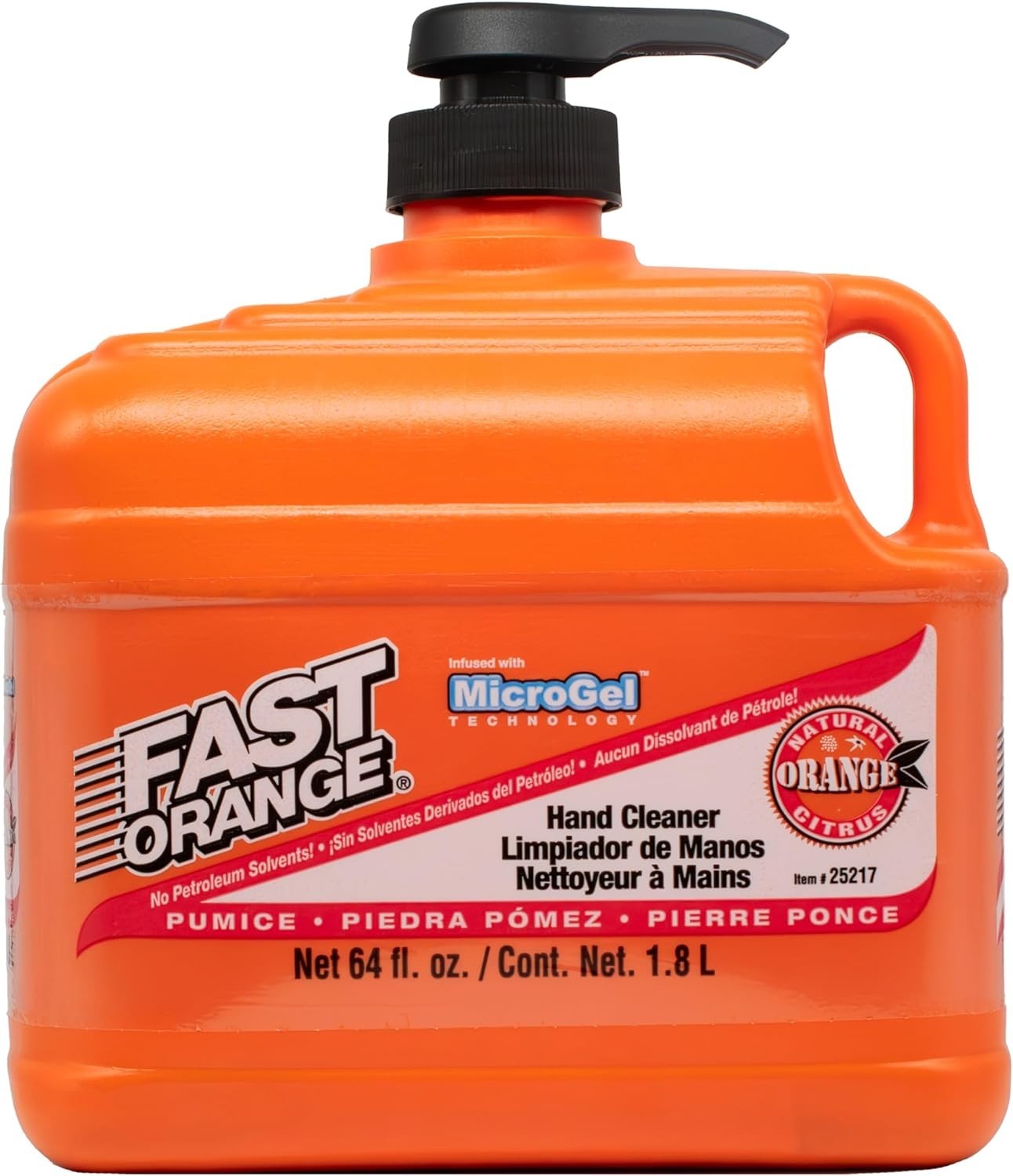 Fast Orange Permatex 25217 Pumice Lotion, Heavy Duty Hand Cleaner, Natural Ci…