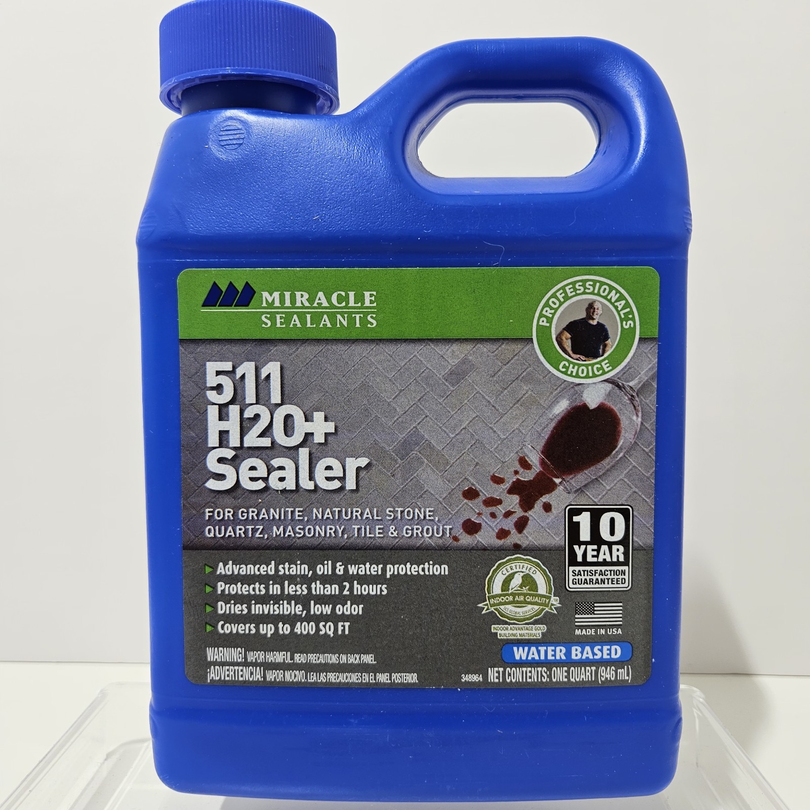 Miracle Sealants 511 H2O + Penetrating Sealer One Quart Stain Protection