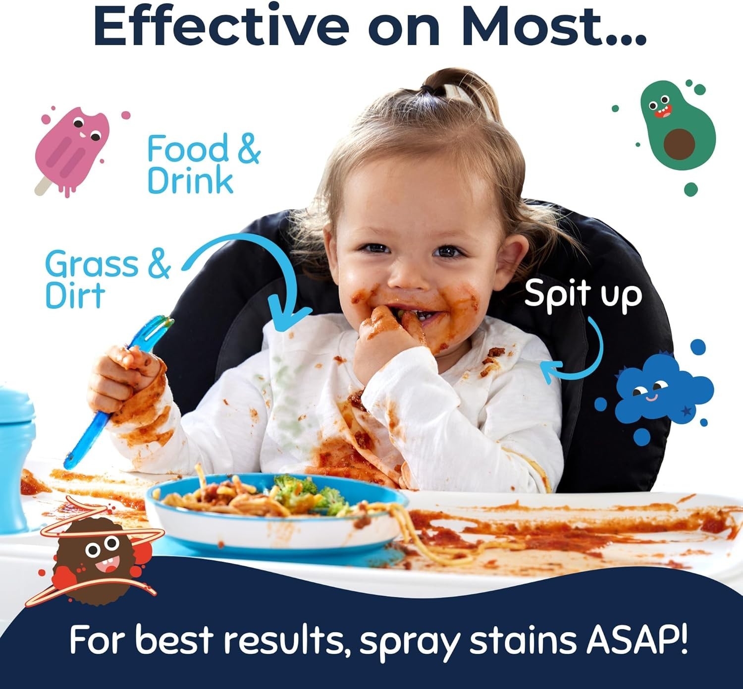 Messy Eater Stain Treater Spray – 4oz Stain Remover – Newborn & Baby Essentia…