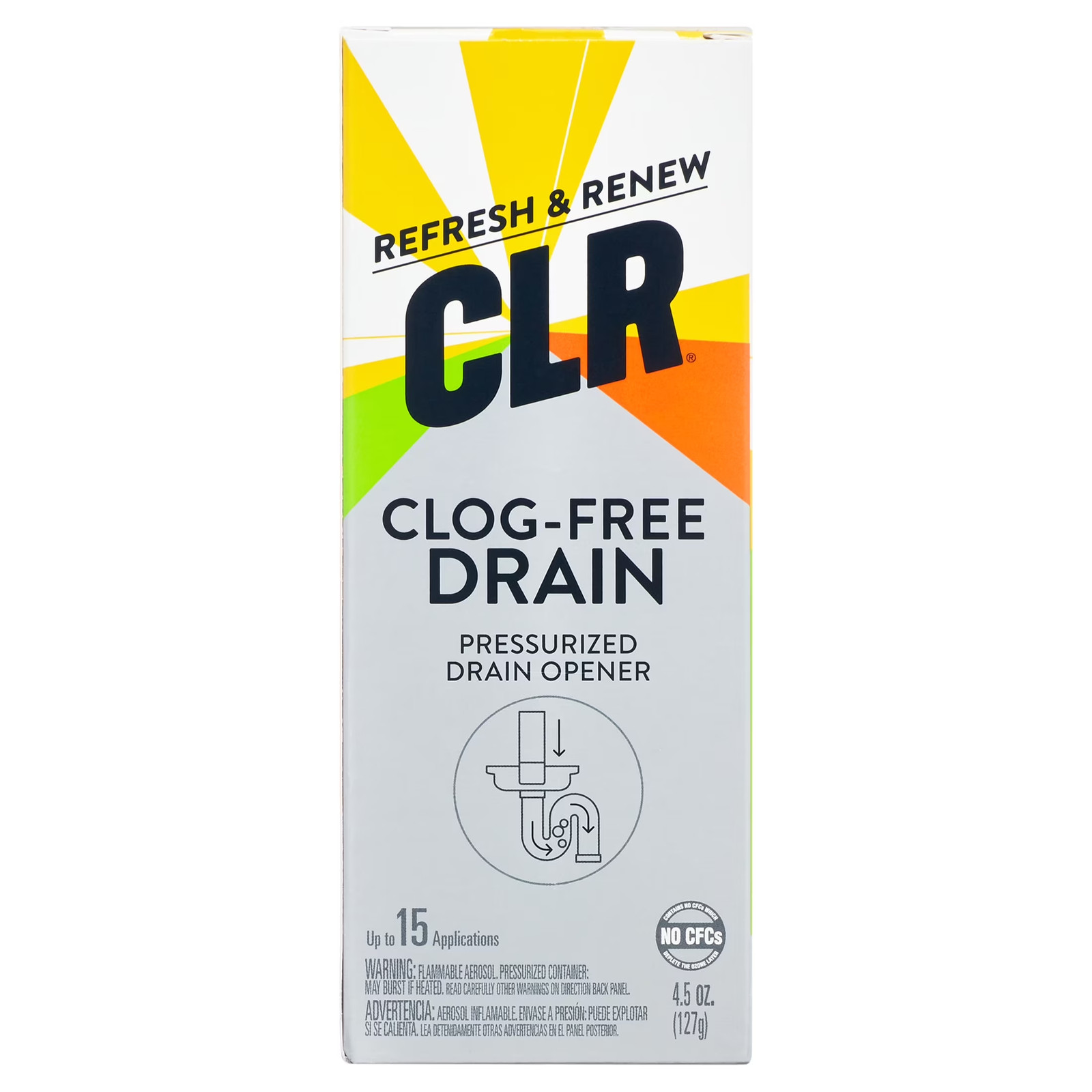 Brand Clog-Free Drain Opener, Chemical-Free Pressurized Air Canister