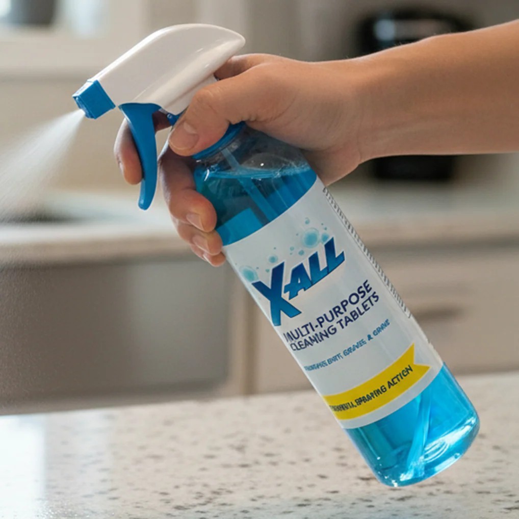 X-ALL Multi-Purpose Cleaner – Spray Bottle and 5x Cleaning Tablets. FREESHIP
