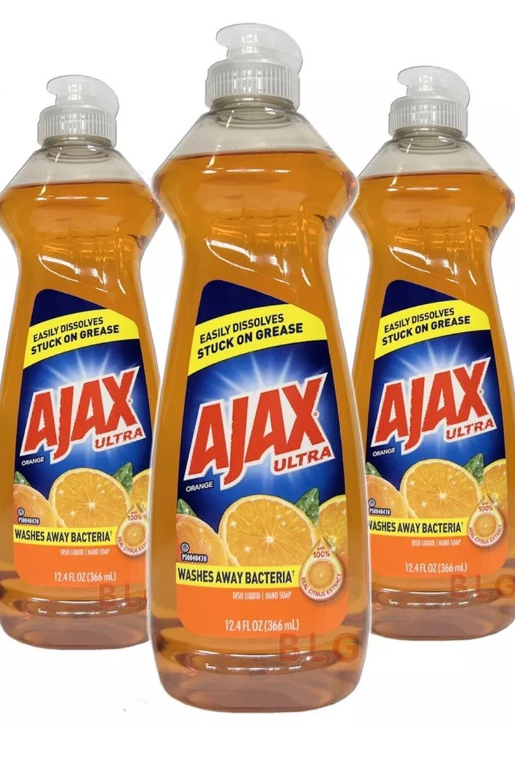 Ajax ORANGE Ultra Dish Washing Detergent Liquid Soap 12.4oz Hand Soap Sale 3Pack