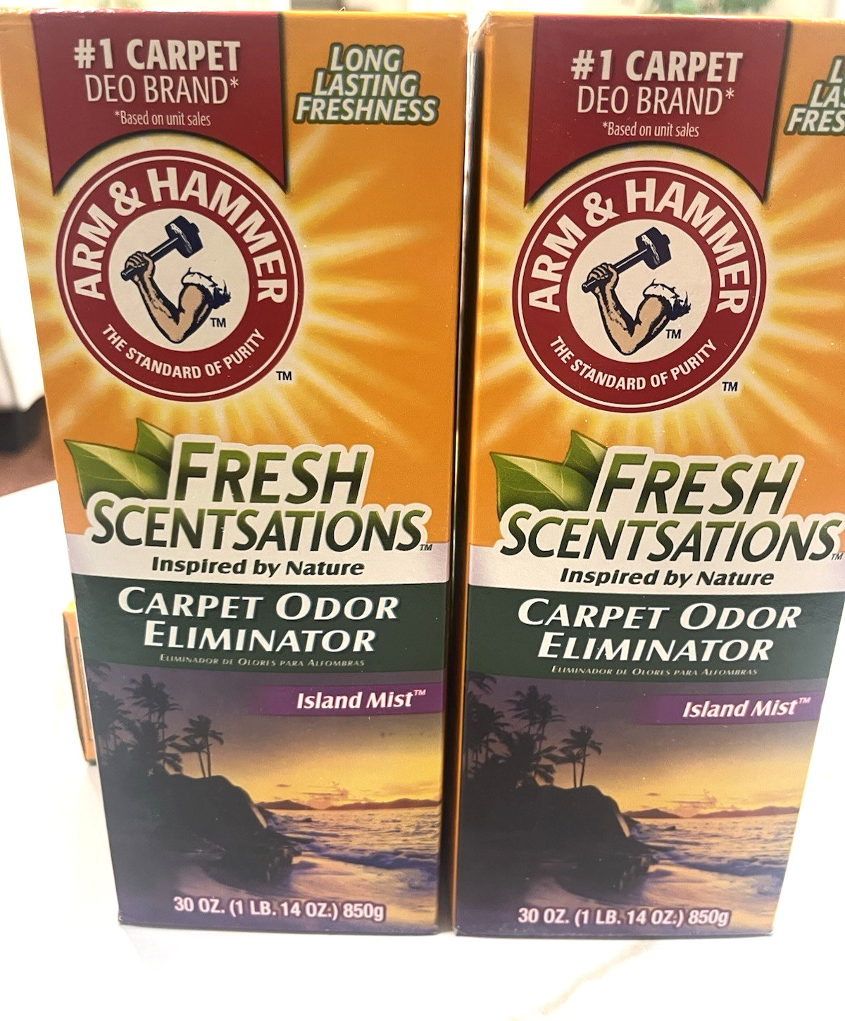 Arm & Hammer Fresh Scentsations Island Mist Carpet Odor Eliminator 30oz 2 pk