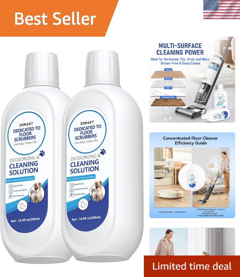 Effective & Non-Toxic Floor Cleaner – Streak-Free Deodorizer for All Surfaces