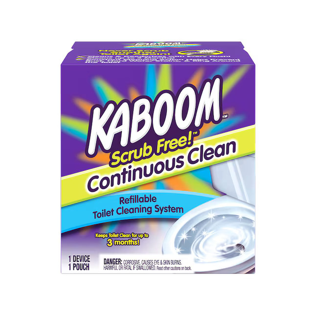 Kaboom Toilet Bowl Cleaner Kit Scrub Free Continuous Clean Toilet Cleaning