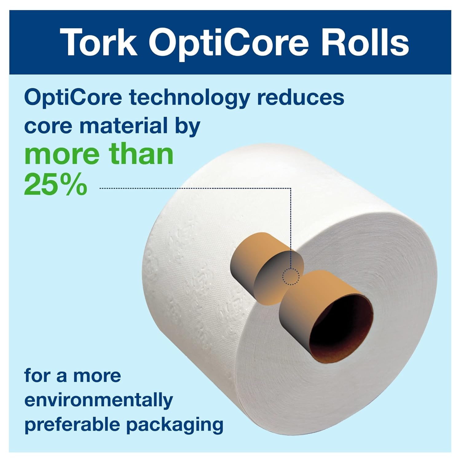 112990 Universal Bath Tissue Roll with Opticore, 1-Ply, 3.75″ Width X 4.0″ Lengt
