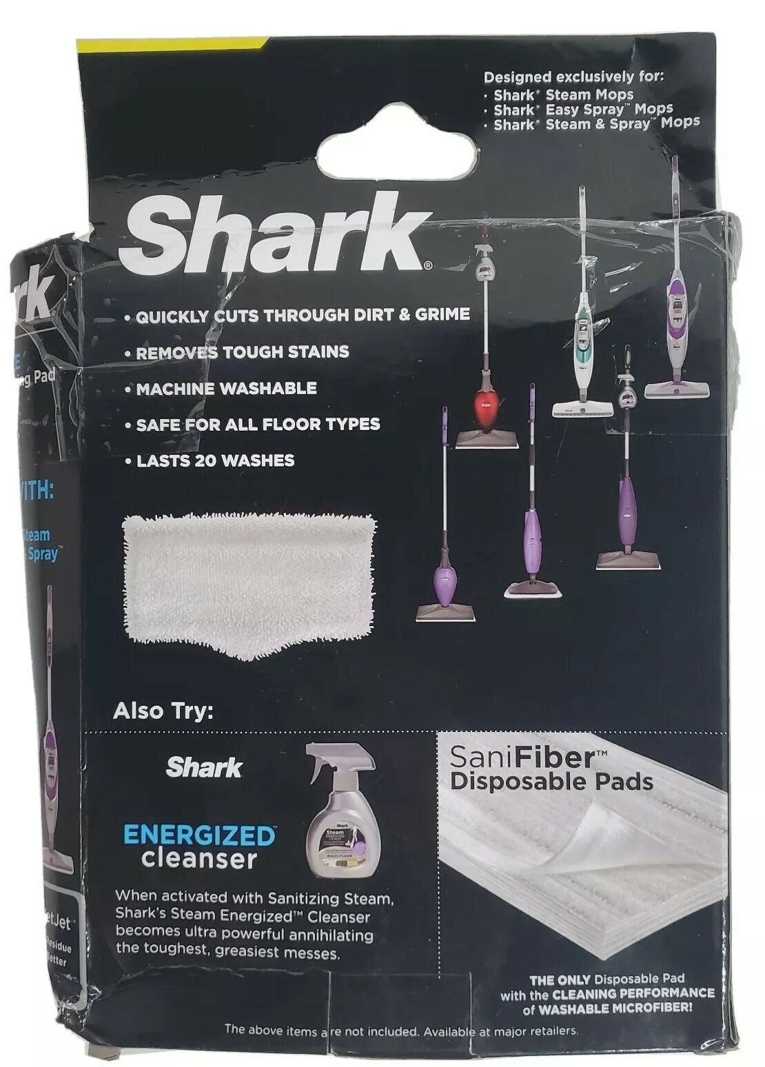 Shark Microfiber Cleaning Pad Sonic Steam Easy Spray 1 Count Washable For Floors