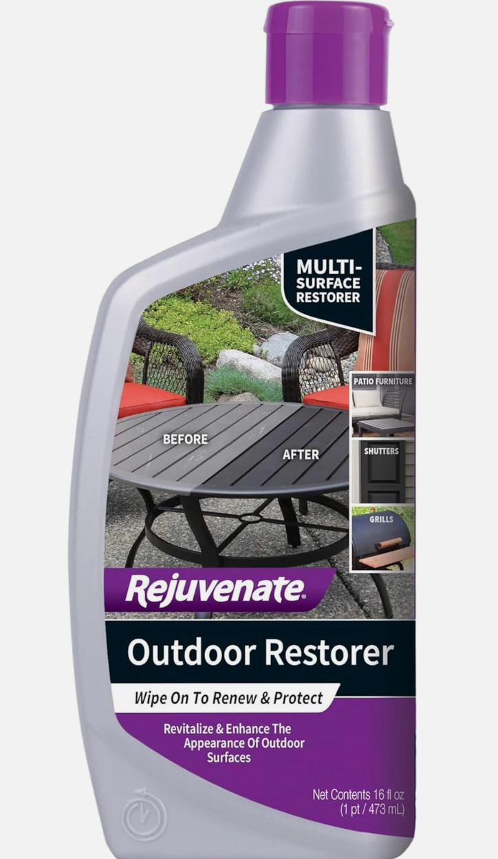 Rejuvenate Outdoor Color Restorer 16 oz Patio Furniture Cleaner Wipe On NEW