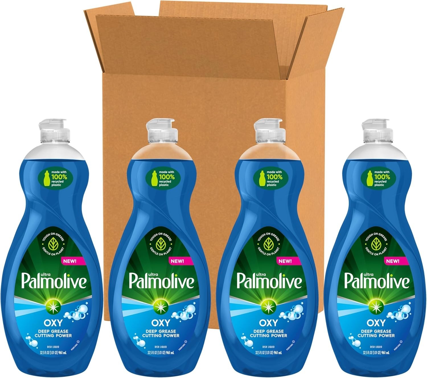Multi-Surface Ultra Dish Liquid – 32.5 Fl Oz (Pack of 4) – Kosher & Paraben-Free