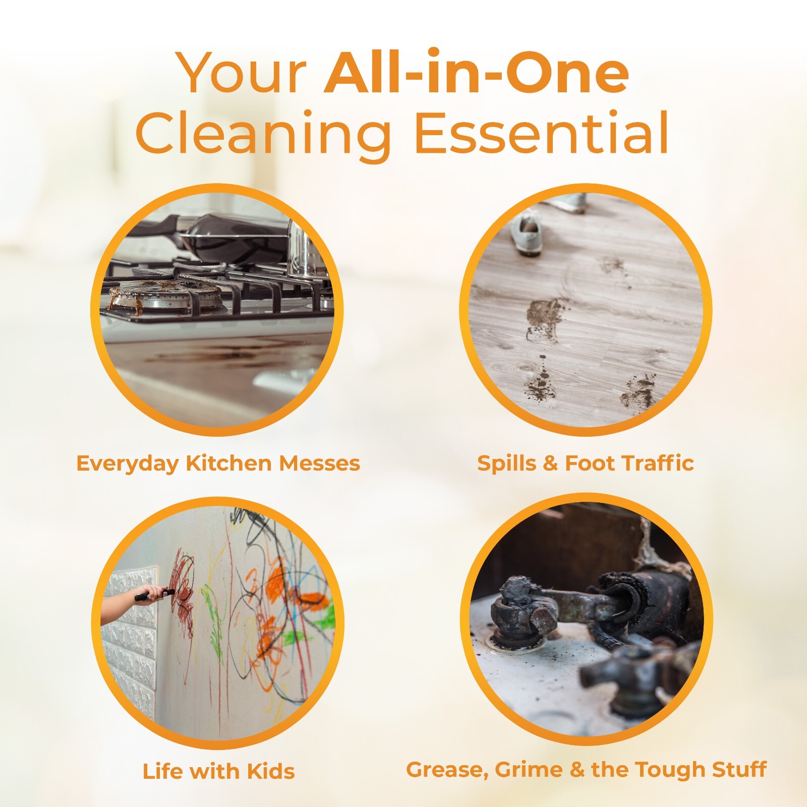 Hygea Natural Citrus Sparkle – Heavy Duty Degreaser and All purpose Cleaner