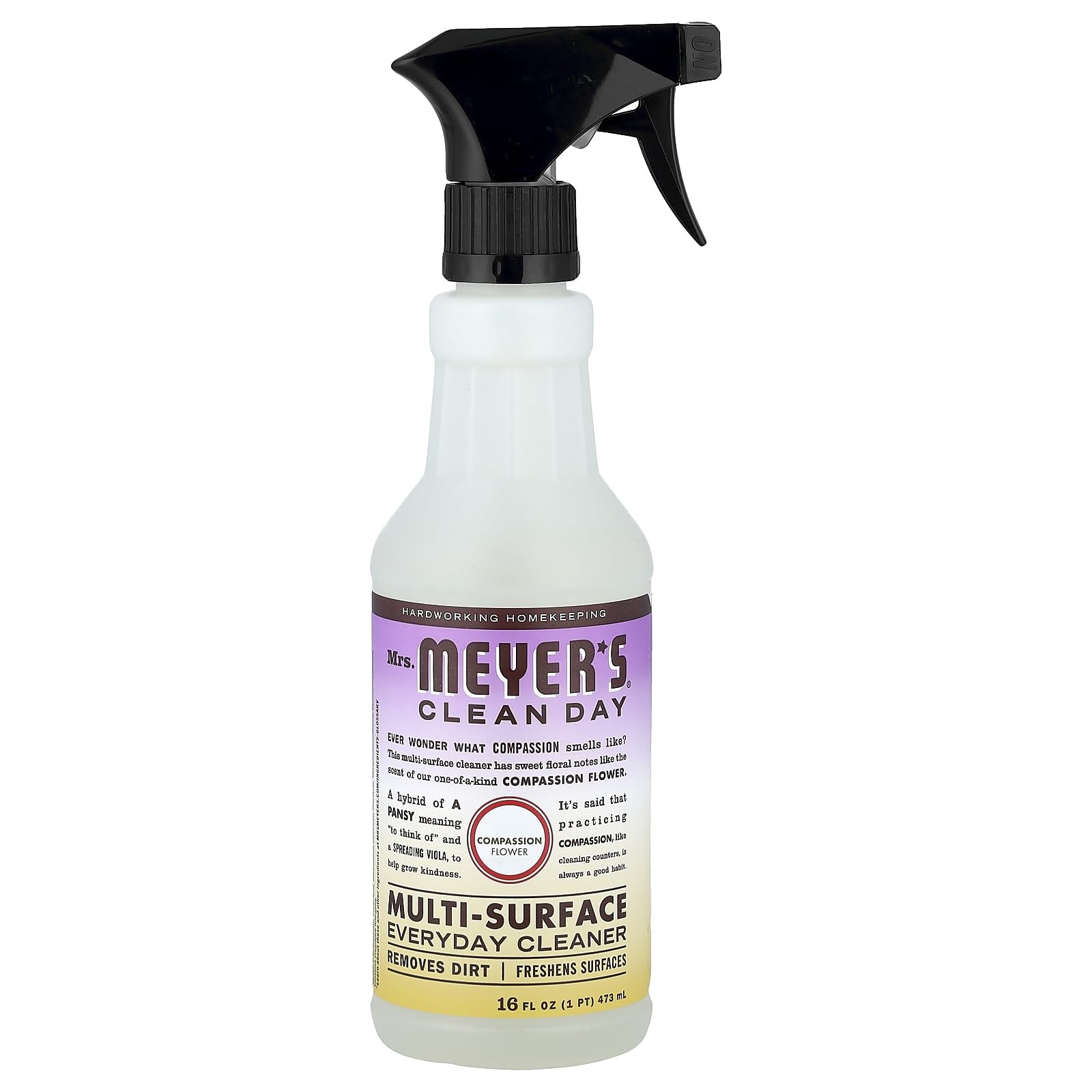 MRS. MEYER’S CLEAN DAY Multi-Surface Everyday Cleaner, Compassion Flower Scent,