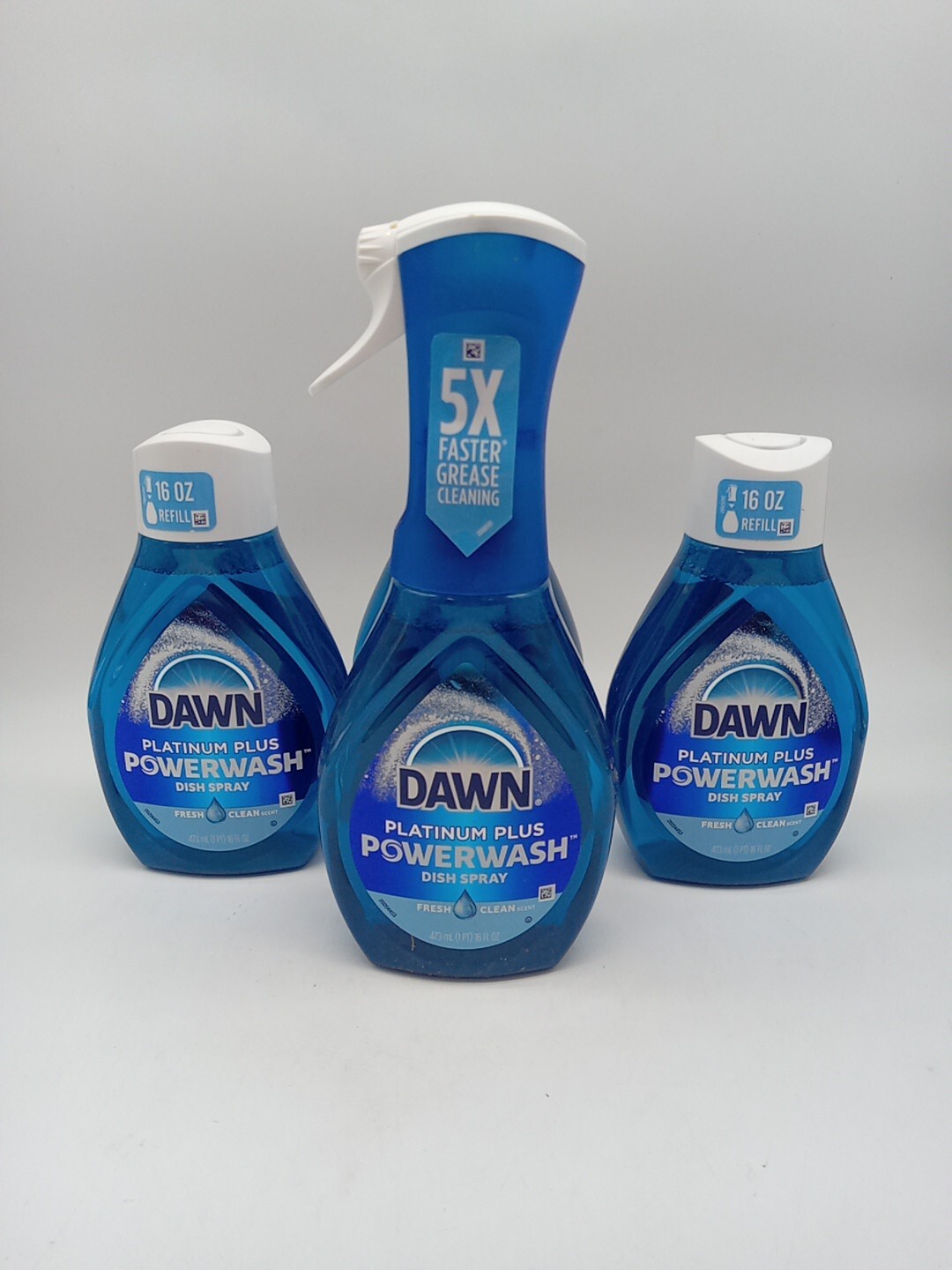 DWAN Ultra PLATINUM POWERWASH Dish Spray 16 OZ Starter Kit+ 3 Refills. 160