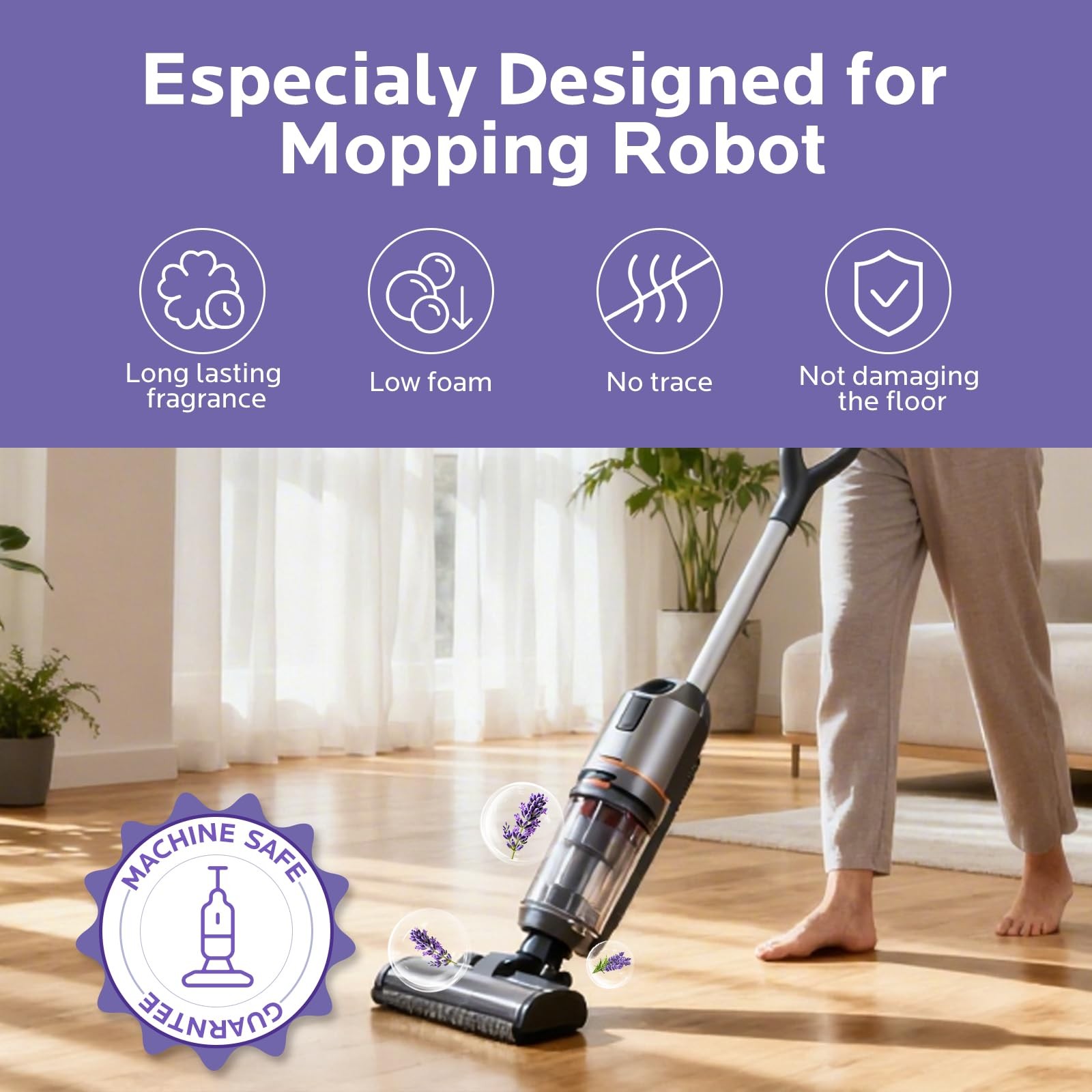 Floor Cleaning Solution,82 Fl Oz – with Tineco S3/S5/S7 & iFloor 3/5 (No Stea…