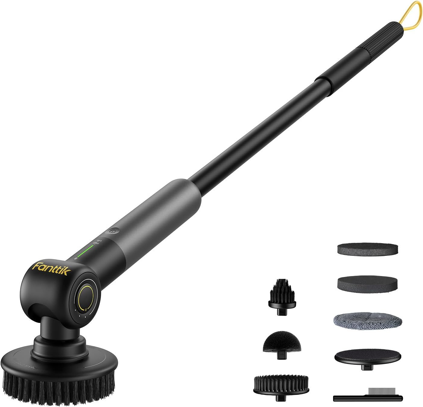 Flip G9 Pro Electric Scrubber, Voltipulse Motor, Dual-Speed Cleaner with 6 Brush