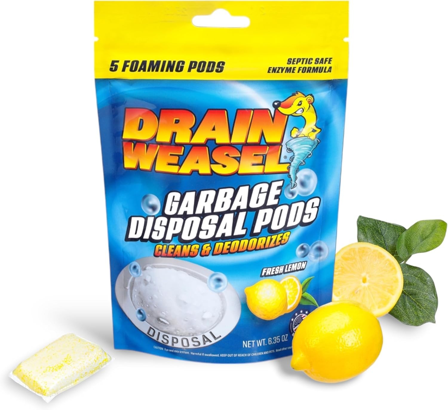 Septic-Safe Garbage Disposal Pods – Foaming Action for Odor-Free Kitchen