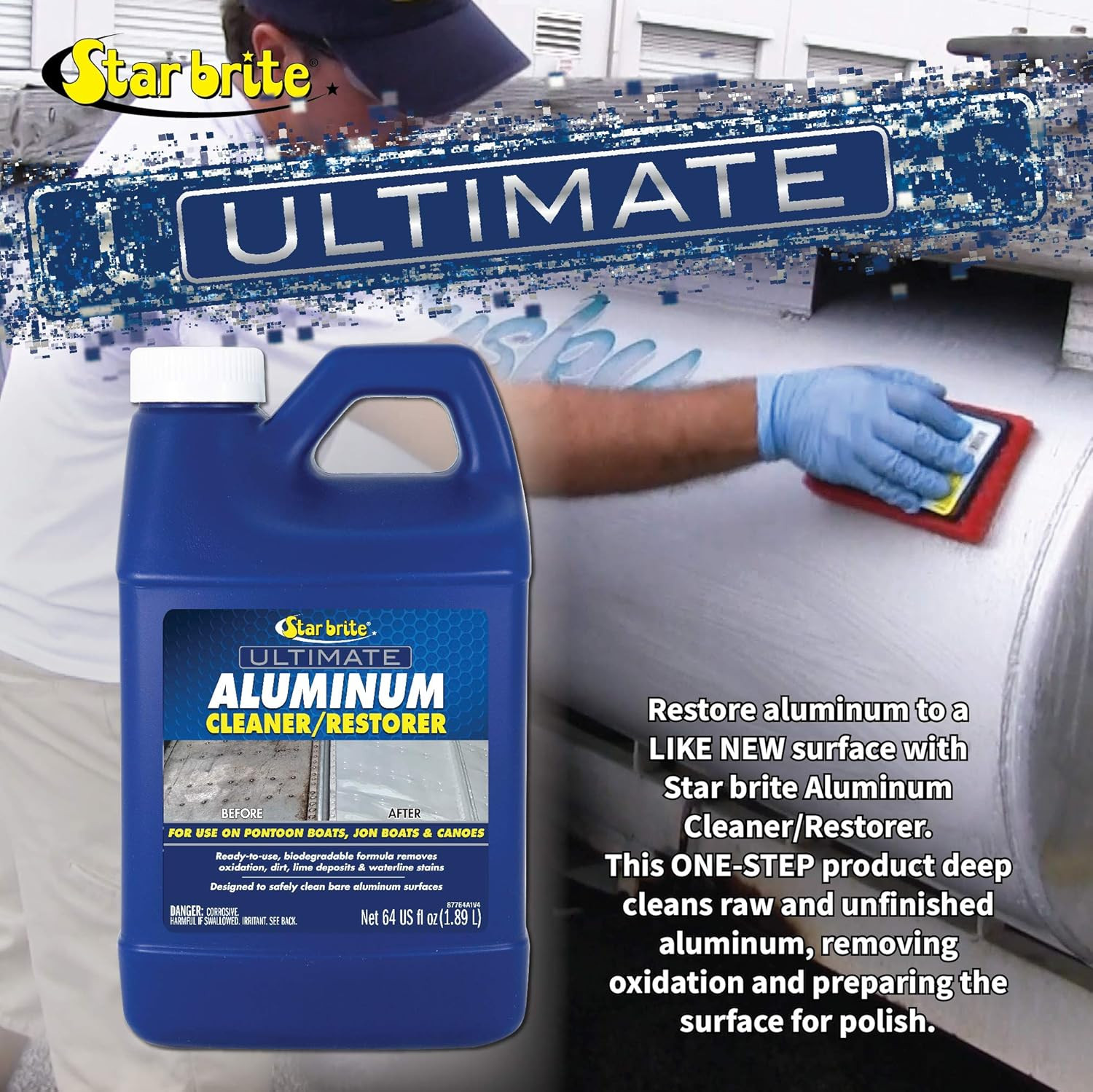 Ultimate Aluminum Cleaner & Restorer – Aluminum Boat Cleaner – Perfect for Ponto