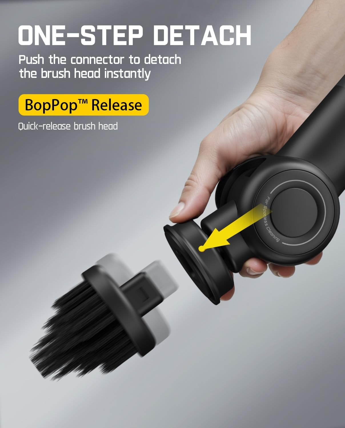 Flip G9 Pro Electric Scrubber, Voltipulse Motor, Dual-Speed Cleaner with 6 Brush