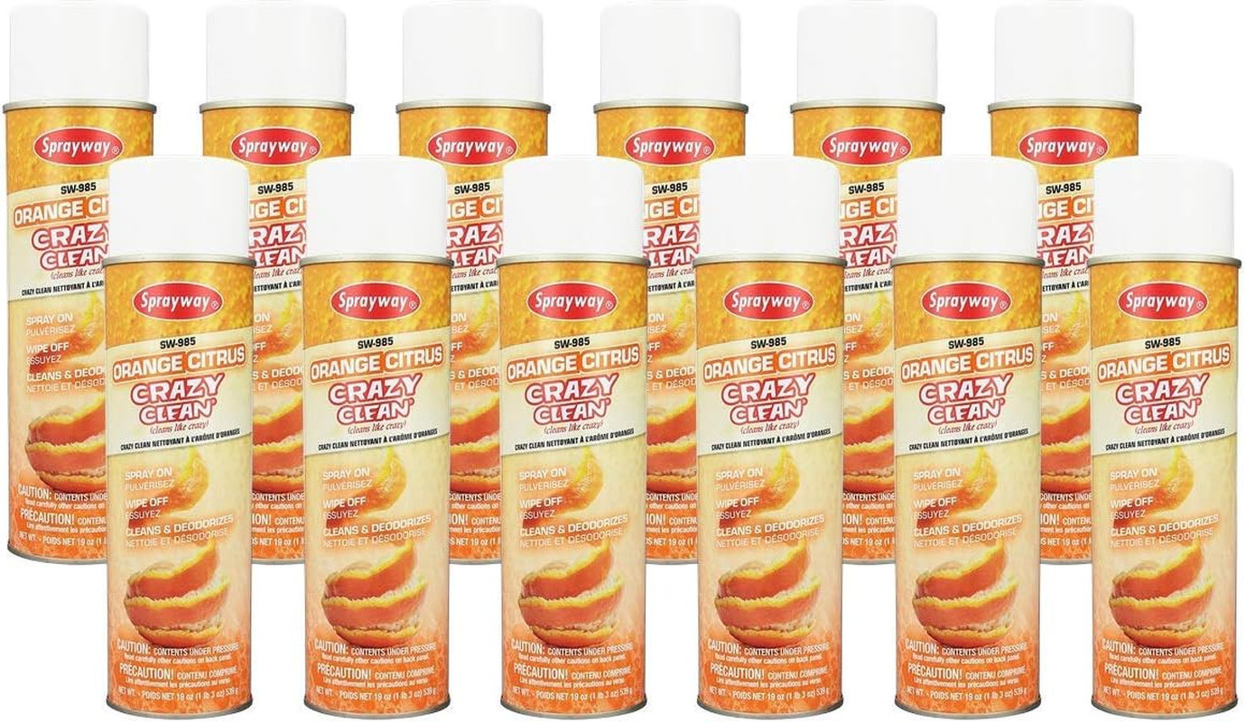 SW985-12PK Orange Citrus Crazy Clean, 19Oz, Pack of 12 , WHITE