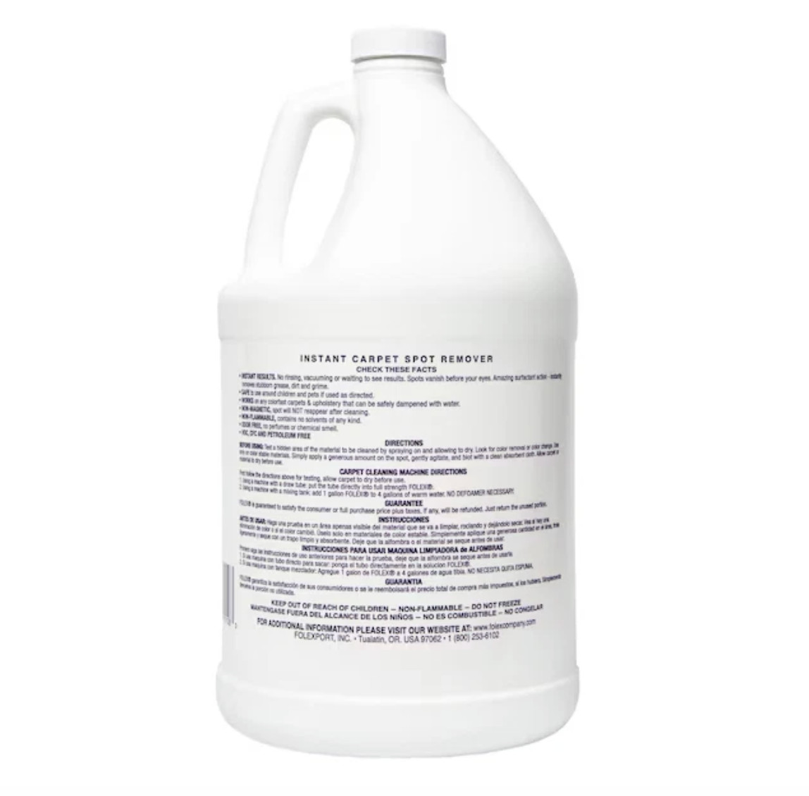 Folex Carpet Cleaner Spot Stain Remover 1 Gallon Bottle Instant Ready to Use New
