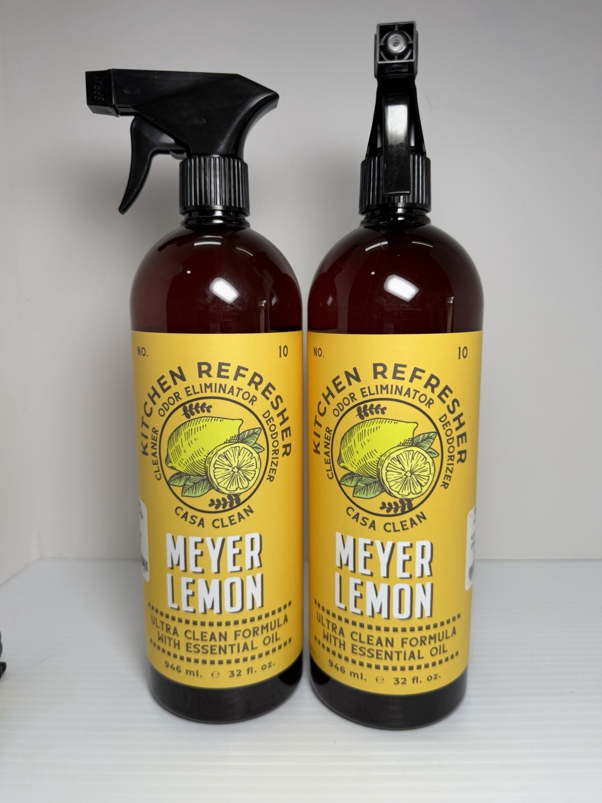 (2-Pack) CASA CLEAN ~ MEYER LEMON Kitchen Refresher ESSENTIAL OIL ULTRA CLEANER