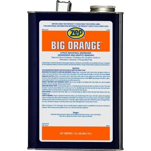 Zep 41524 Big Orange Heavy Duty Liquid Citrus Degreaser – 1 Gallon