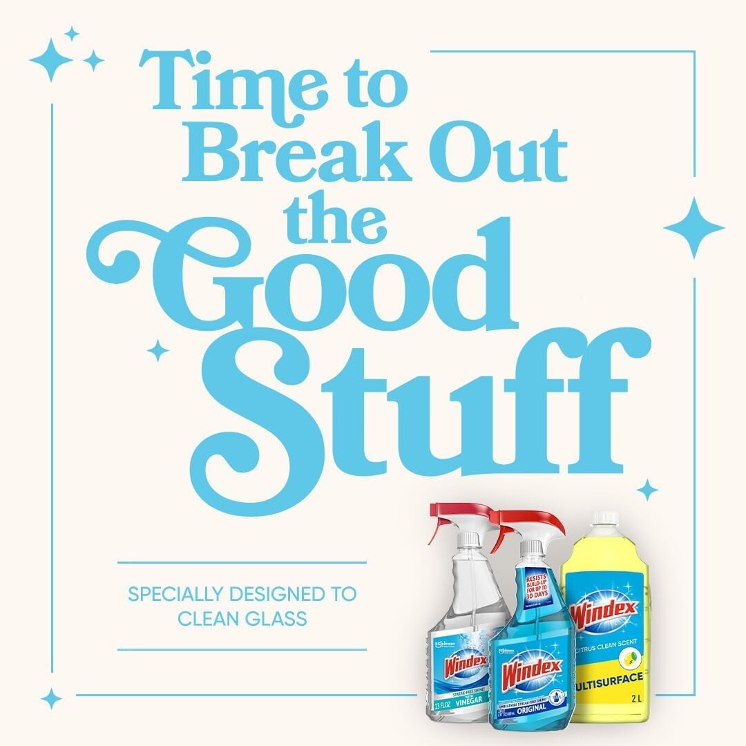 Windex with Vinegar Glass Cleaner Spray Bottle, 23 fl oz.