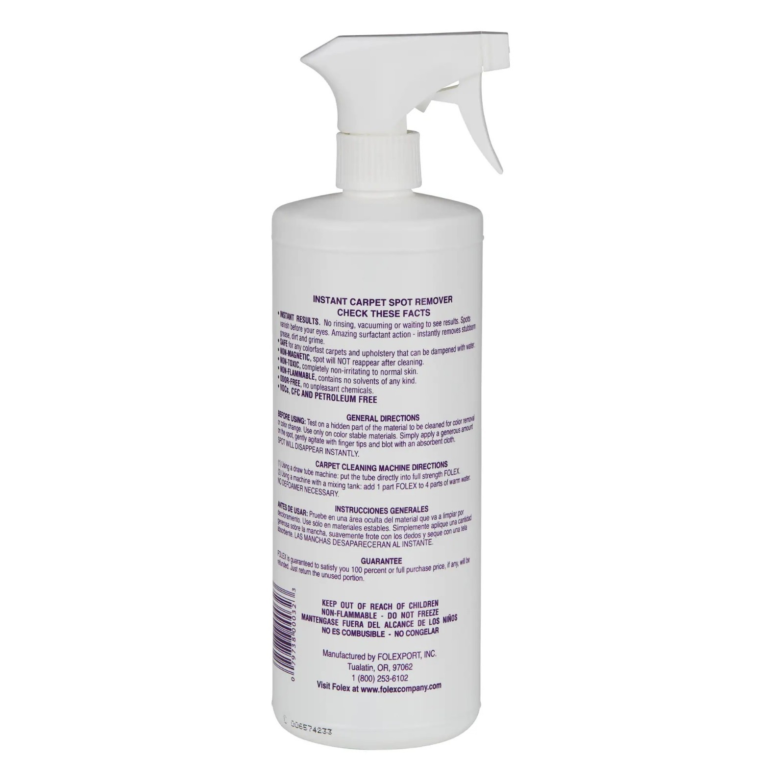 Folex Instant Carpet Spot Remover 32 oz 2 Pack