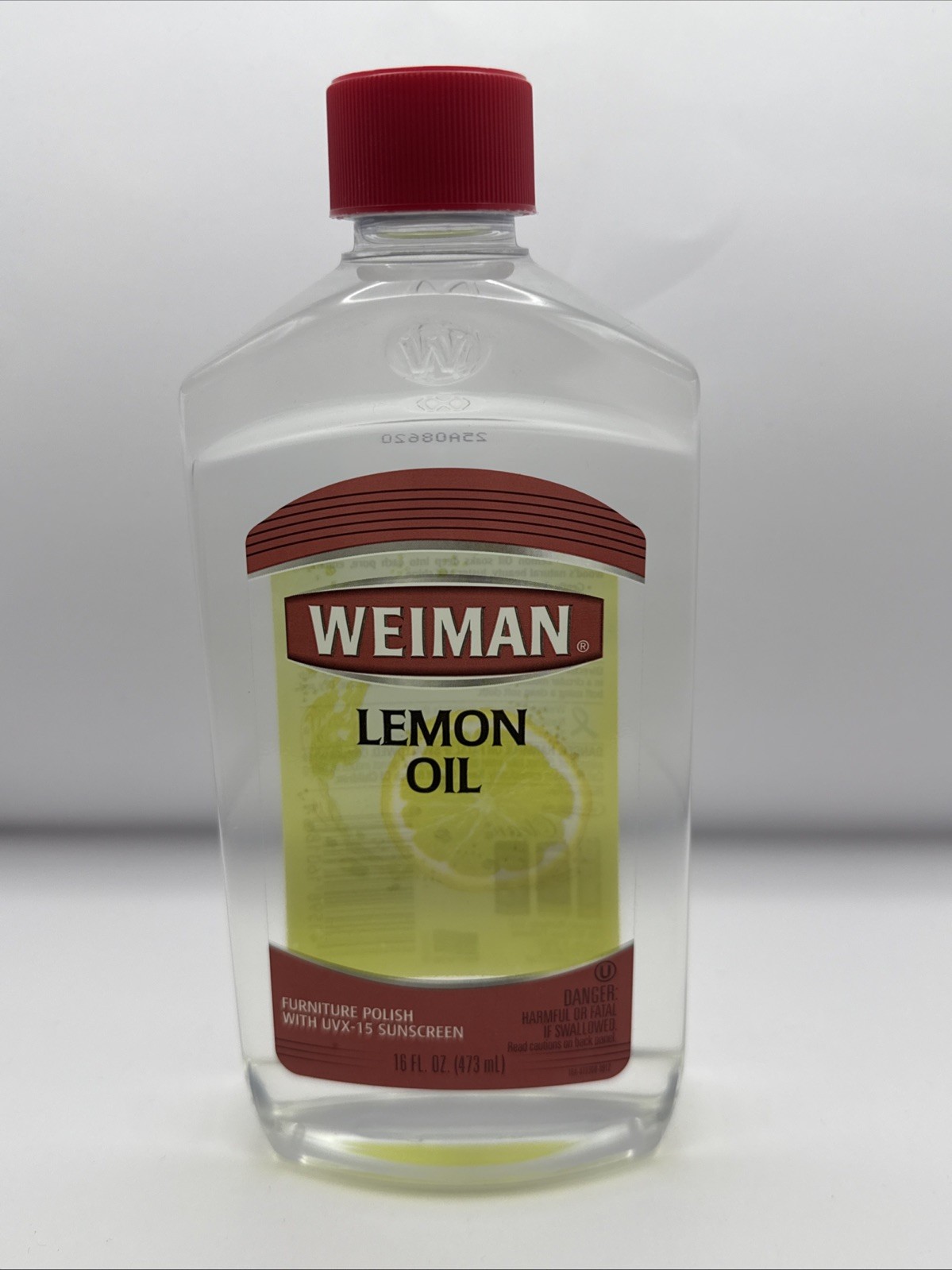 NEW! Weiman Lemon Oil Wood Furniture Polish with UVX-15 Sunscreen, 16 Fl. Oz.