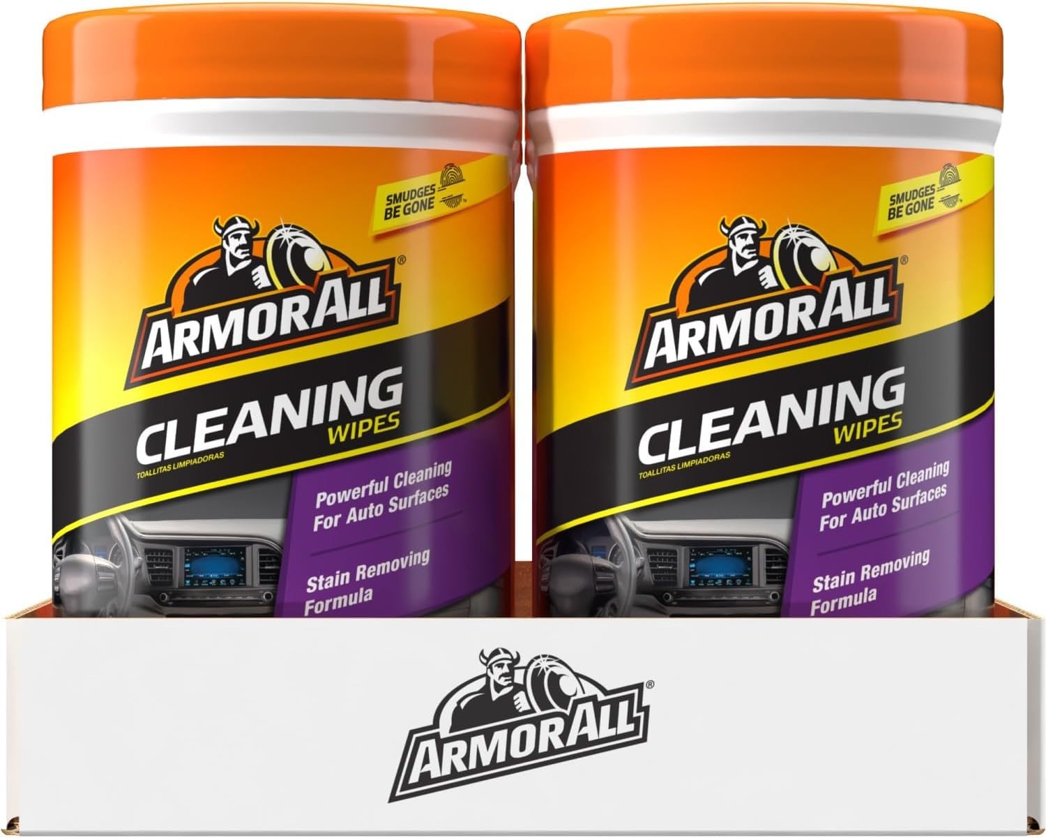 Armor All Car Cleaning Wipes 90 Count Interior Dashboard Leather Fabric Vinyl