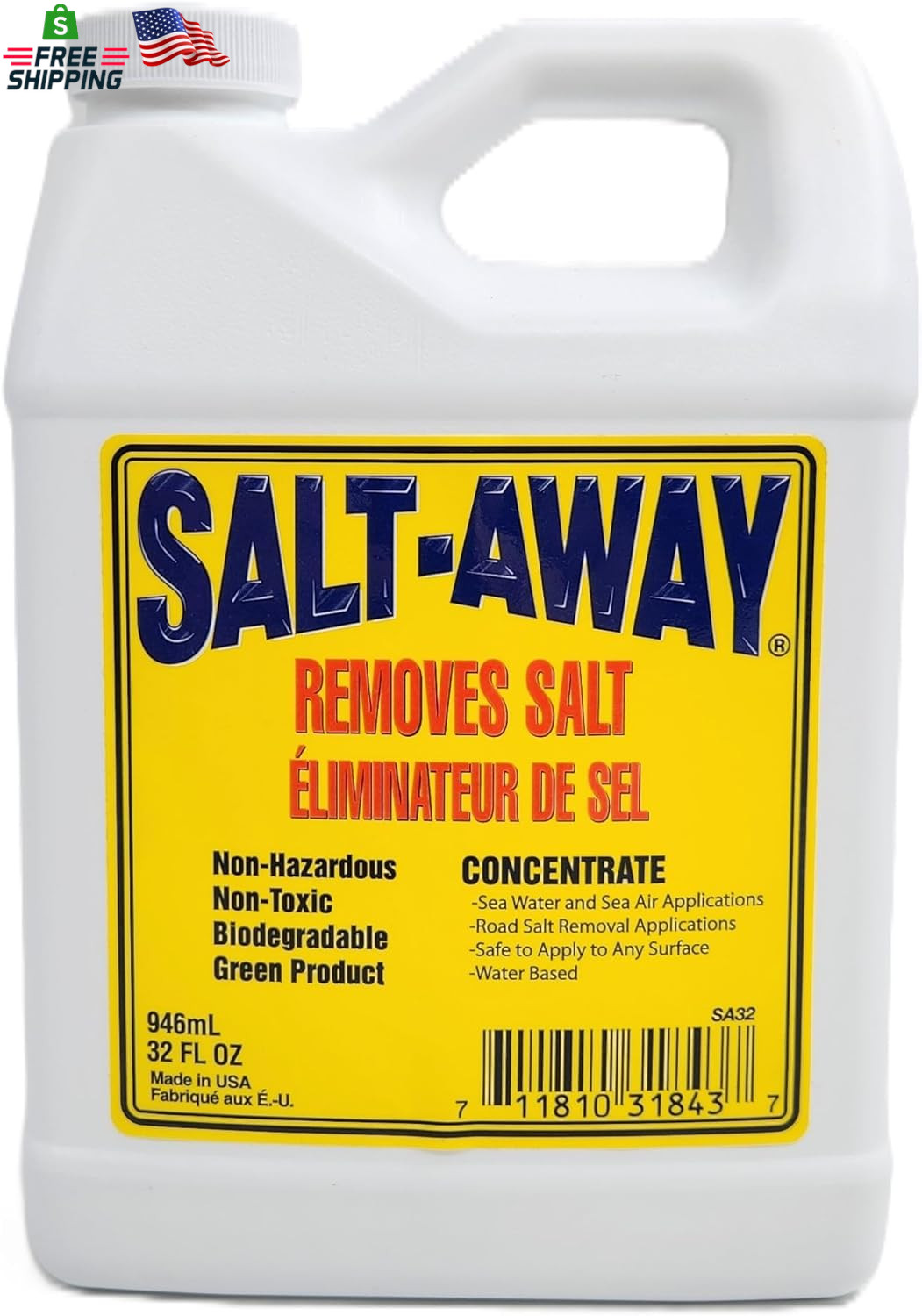 Salt-Away® Concentrate Quart – 32 Fl Oz (946 ML)