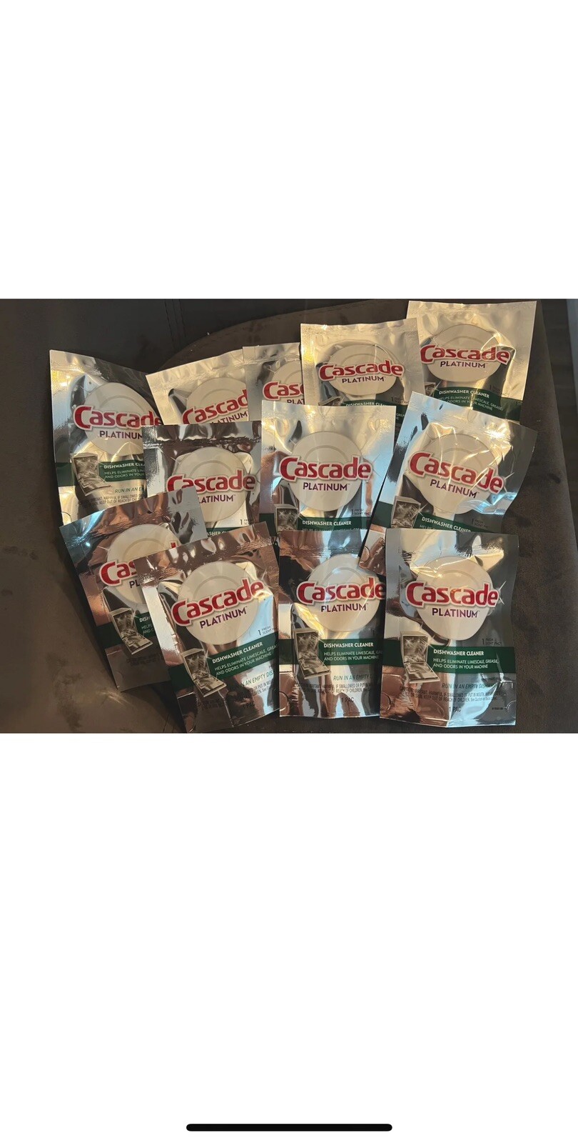 Cascade Platinum DISHWASHER CLEANER Fresh Scent -12 PACKS