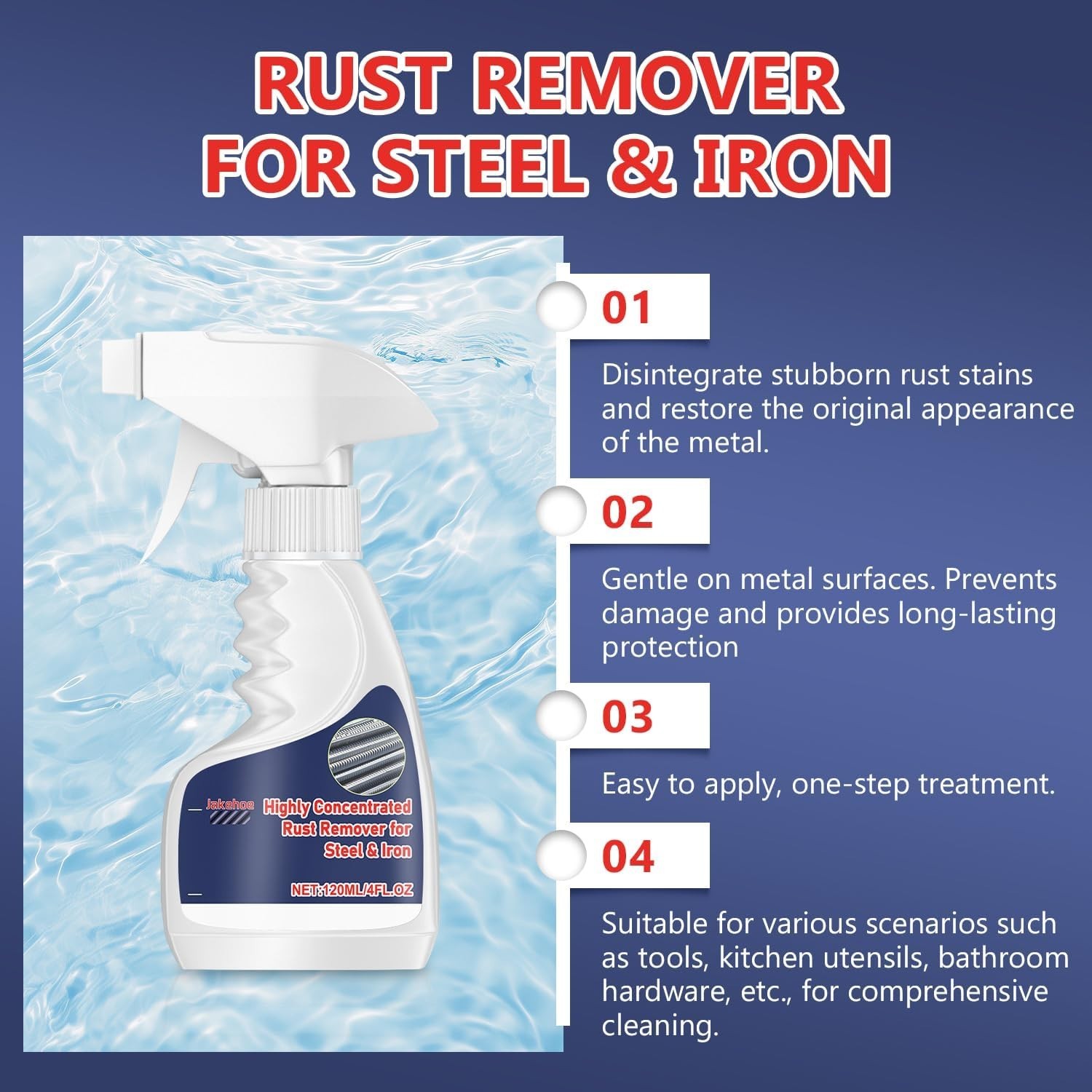 CRC Evapo-Rust Heavy Duty Rust Remover 32oz Metal Cleaner NonCorrosive Acid-Free