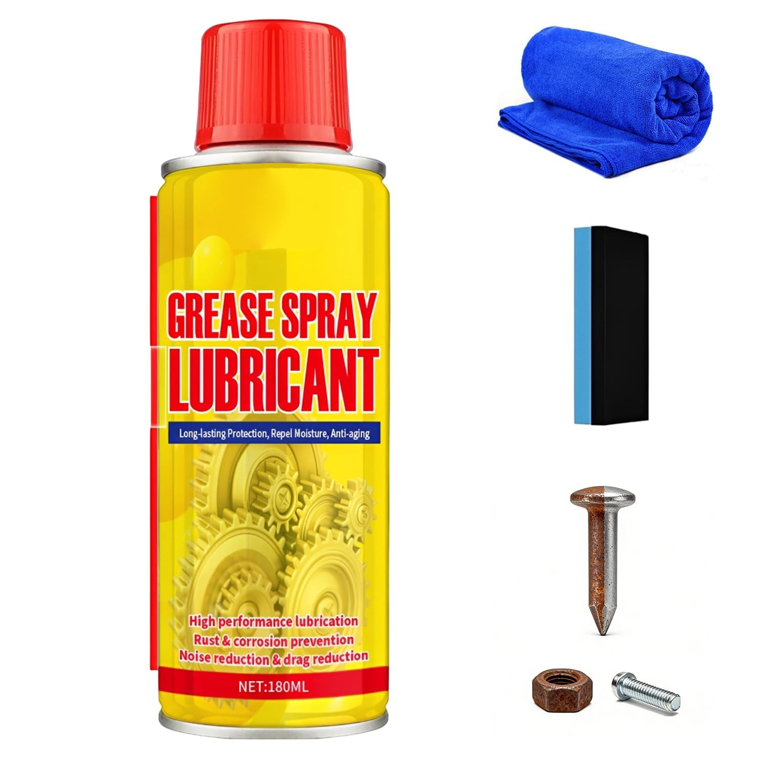 Anti Rust Remover Lubricant Spray Penetrating Oil Metal Rust Dissolver Tools Cha