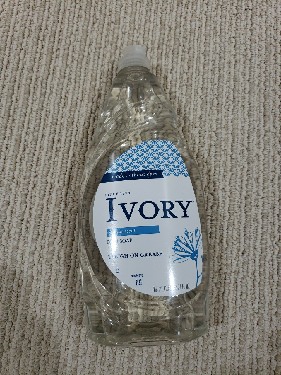 Ivory Dish Detergent Bottle, 24 Ounces, New, Tough On Grease, Classic Scent.