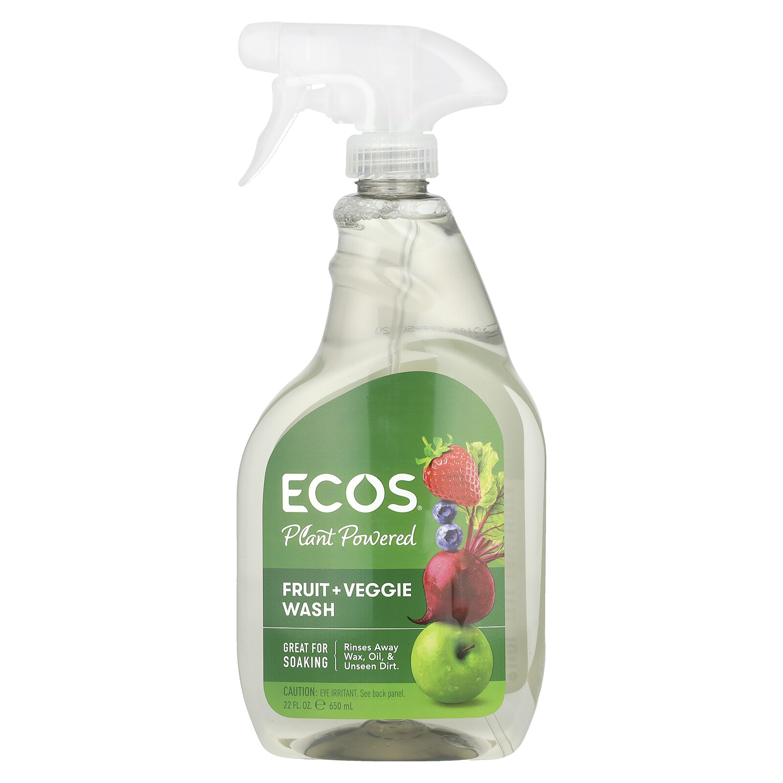 Plant Powered, Fruit + Veggie Wash, 22 fl oz (650 ml)