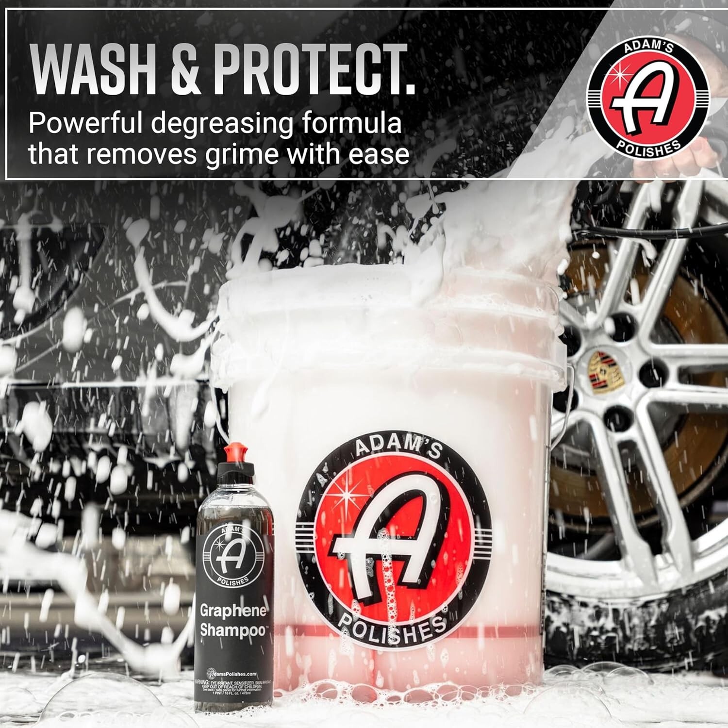 Graphene Shampoo 16oz – Ceramic Coating Infused Car Wash Soap – Powerful Clea…
