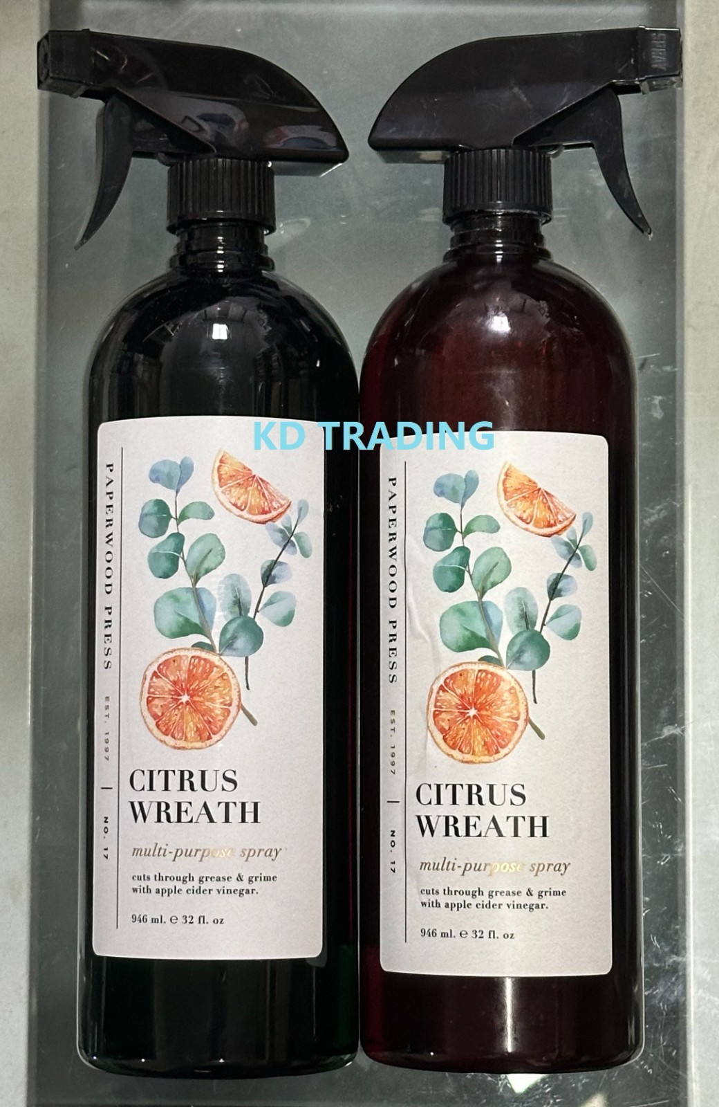 (2-Pk) PAPERWOOD PRESS ~ CITRUS WREATH Kitchen Refresher Cleaner Odor Deodorizer