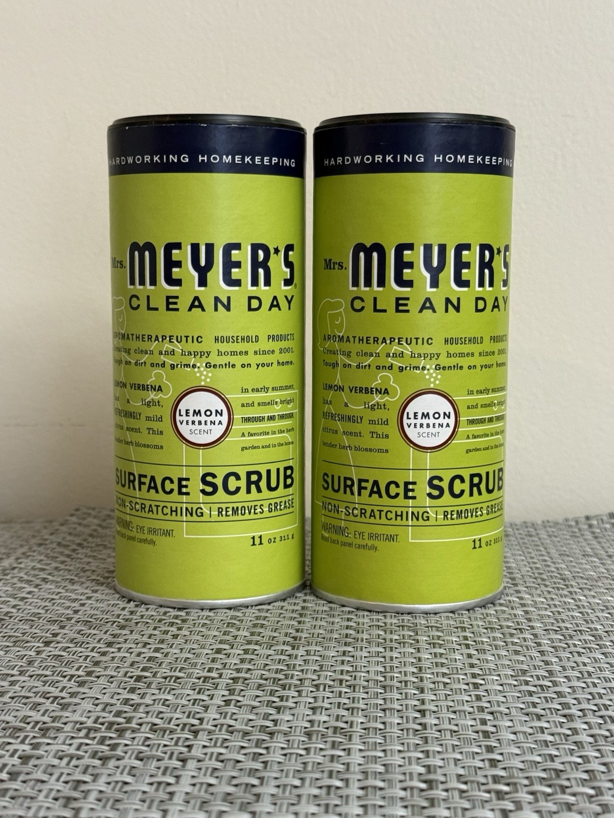 2X Mrs Meyer’s Clean Day Surface Scrub Lemon Verbena HTF